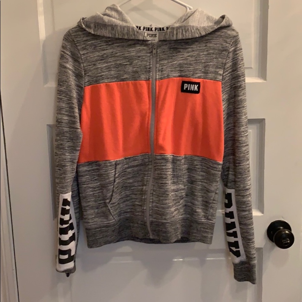 PINK zip up hoodie